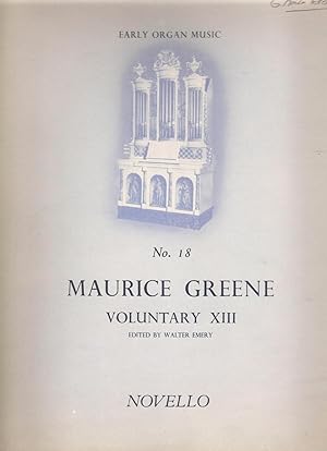 Early Organ Music, No. 18, Maurice Greene Voluntary XIII