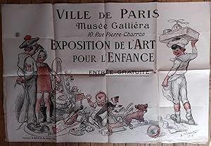 EXPOSITION de l'ART pour l'ENFANCE 1913 - Affiche VILLE de PARIS - Musée Galliéra