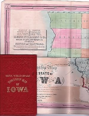 A TOWNSHIP MAP OF THE STATE OF IOWA . Dealers in Land, Land Warrants & Exchange. Fairfield & Char...