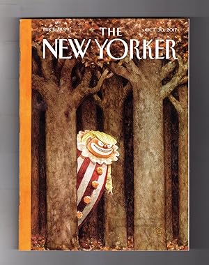 The New Yorker - October 30, 2017. Trump Creepy Clown Cover & I.Q. Test; Ghost Scam; Laura Owens;...