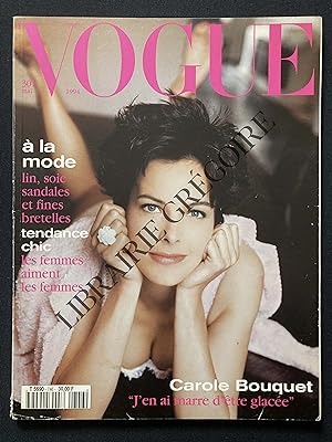 VOGUE PARIS-N°746-MAI 1994-CAROLE BOUQUET