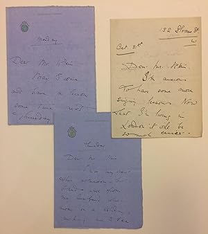 Three Autographed Letters Signed