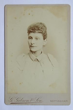 Cabinet Photograph: Portrait of a Young Woman.