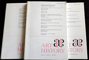 Art History. Journal for Art Historians. 3 Issues Nos 1,2, & 4 for 2001. Volume 24.