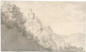 Rheinlandschaft mit Burg Sooneck, 24. Juni 1819.