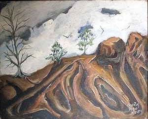 Obillo Mountain Range (SIGNED by Frances Drew: Original Oil Painting)