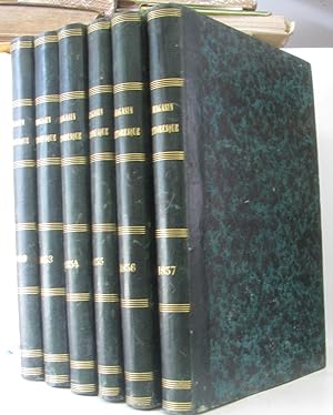 Le magasin pittoresque - un volume de 1849 et 4 volumes de 1853 à 1857 ( une année complète par v...