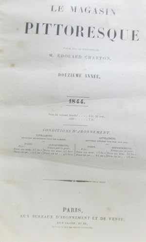 Le magasin pittoresque - 1843 et 1844 (2 numéros consécutifs année complète par volume)