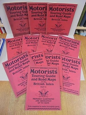 Newnes' Motorists' Touring Guide and Road Maps of the British Isles: 12 volume set.