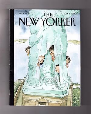 The New Yorker - July 2, 2018. "Yearning to Breathe Free" Cover. Science of Pain; Channelling Mid...