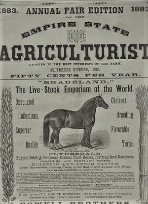 THE EMPIRE STATE AGRICULTURIST: Devoted to the Best Interests of the Farm. 1883 ANNUAL FAIR EDITI...