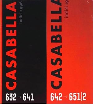 Casabella - Indici 1996/1997 - Dal n. 632 al n. 641 - Dal n. 642 al n. 651/2