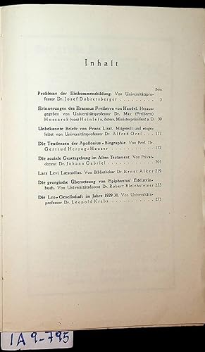 Jahrbuch der österreichischen Leo-Gesellschaft für das Jahr 1930
