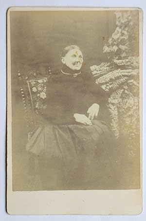 Cabinet Photograph: Studio Portrait of an Elderly Woman.