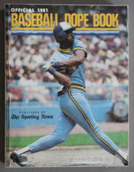 Official Baseball Dope Book 1981 Edition - The Sporting News (Front Cover features; Cecil Cooper ...