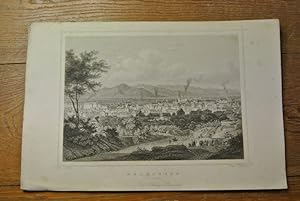 Mülhausen im Elsass. Stahlstich von 1847. (= Bildtafel aus: Der Rhein und die Rheinlande dargeste...