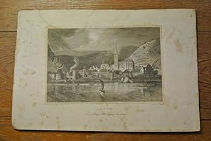 Lorch. Stahlstich von 1847. (= Bildtafel aus: Der Rhein und die Rheinlande dargestellt in maleris...