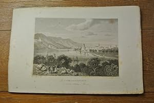 Oberlahnstein. Stahlstich von 1847. (= Bildtafel aus: Der Rhein und die Rheinlande dargestellt in...