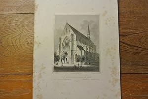 Die Minoritenkirche in Cöln [Köln]. Stahlstich von 1847. (= Bildtafel aus: Der Rhein und die Rhei...