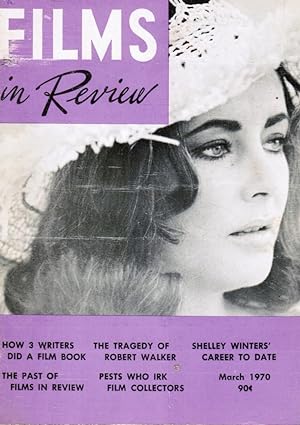 Films in Review March, 1970 Elizabeth Taylor, Cover