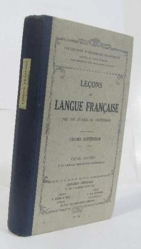 Leçons de langue française cours supérieur