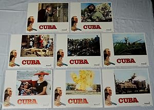 Original 'Cuba' starring Sean Connery, Complete Movie Lobby Card Set 1979