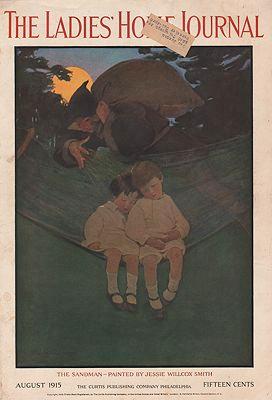 ORIG VINTAGE MAGAZINE COVER/ LADIES HOME JOURNAL - AUGUST 1915