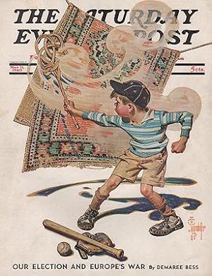 ORIG VINTAGE MAGAZINE COVER/ SATURDAY EVENING POST - MAY 11 1940