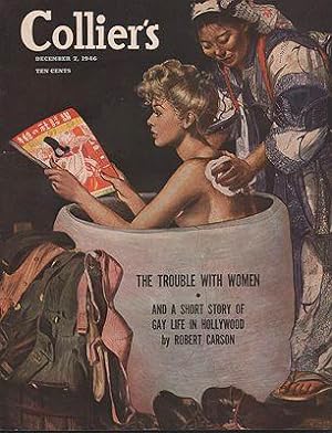 ORIG VINTAGE MAGAZINE COVER/ COLLIER'S - DECEMBER 7 1946