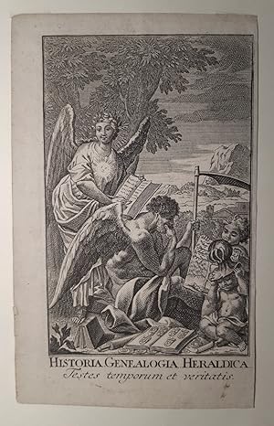 [Antique title page, 1737] Historia. Genealogia. Heraldica. Testes temporum et veritatis, publish...