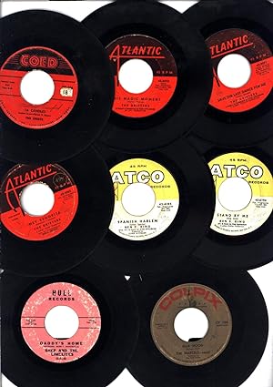 Eight classic 45 rpm records from the Golden Age of the early '60s including 'Daddy's Home' and '...