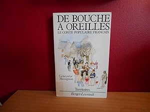DE BOUCHE A OREILLES LE CONTE POPULAIRE FRANCAIS