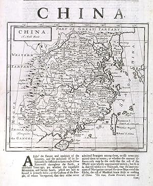CHINA. Map of China. Korea is shown as an island.