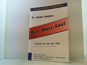 Der Nazi-Sozi. Faksimile aus dem Jahr 1930.