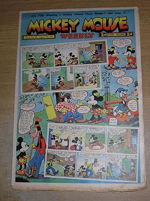 Mickey Mouse Weekly Vol 4 No 185 August 19 1939