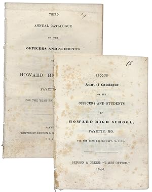 [Fayette, Missouri, 4 Titles:] Annual Catalogue of the Officers and Students of Howard High Schoo...