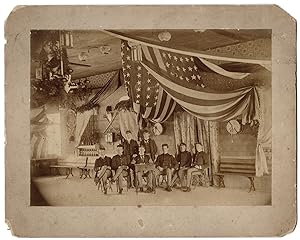 [C.1880s Albumen Photograph of Cadets at Cayuga Lake Military Academy, Aurora, New York]