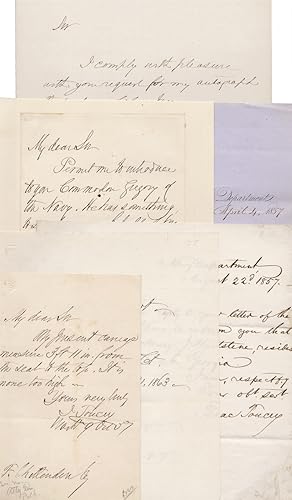 [1856-1863, Small Collection of Letters and a Document Signed by Isaac Toucey, U.S. Secretary of ...