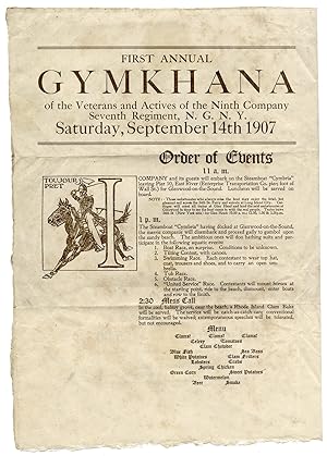 First Annual Gymkhana of the Veterans and Actives of the Ninth Company Seventh Regiment, N.G.N.Y....