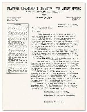 Typed Letter, August 24, 1939