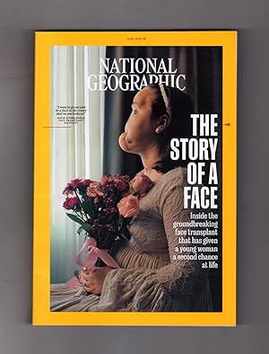 National Geographic Magazine - September, 2018. The Story of a Face; Bacteria Strike Back; French...