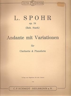 Andante Mit Variationen Für Clarinette & Pianoforte Op. 34