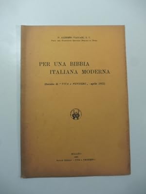 Per una Bibbia italiana moderna
