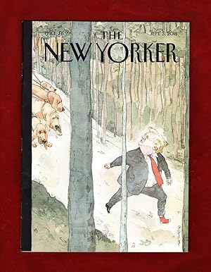 The New Yorker - September 3, 2018. Barry Blitt Cover, "Closing In"; Presidential Misconduct; Ort...