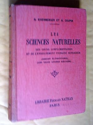 Les sciences naturelles -des cours complémentaires et de l'enseignement primaire supérieur (breve...