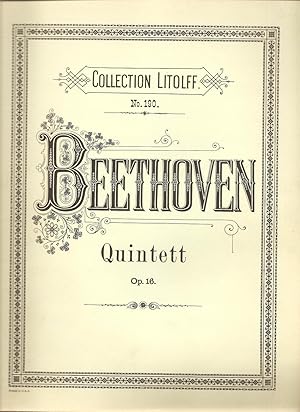 Quintette Op. 16 pour Piano, Hautbois, Clarinette, cor et Basson for Piano, Clarinet, Oboe, Horn,...
