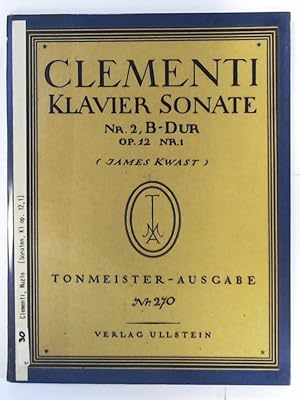 Clementi - Klaviersonate Nr 2, B-Dur Op 12 Nr 1. Tonmeister-Ausgabe 270