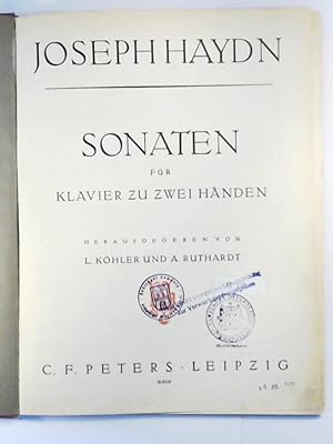 Haydn - Sonaten zu zwei Händen für Klavier Band 2. Edition Peters 9146/47