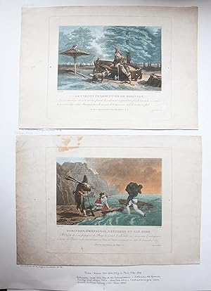 Ets en gravure/etching and engraving: Robinson Crusoe's carpenter (de timmerman van Robinson Crus...