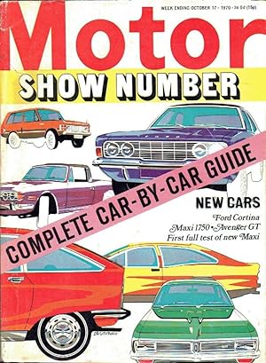 Motor Magazine : Motor Show Number- October 17 1970